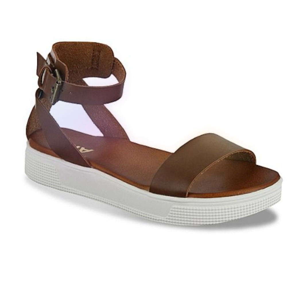 MIA Brown Leather Women's Sandals NEW